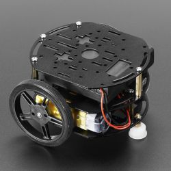 Mini 3-Layer Round Robot Chassis Kit - 2WD with DC Motors