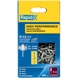 Rapid 5001436 High Performance Rivets 4.8 x 12mm (Box 300)