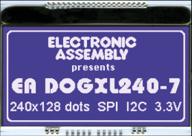 EA DOGXL240B-7 Graphic module with display RAM, 84 x 42.9 mm, 240 x 128 dots, b