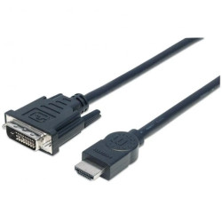 Kabel HDMI na DVI-D 24+1 Dual Link M/M 3m Czarny