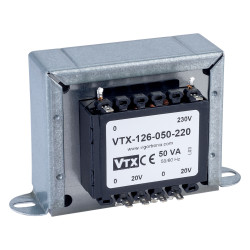 Vigortronix VTX-126-050-220 Chassis Transformer 230V 50VA 20V&#x2B;20V