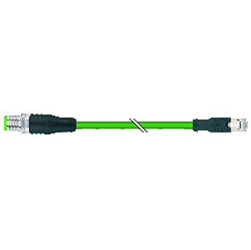 Kabel Złącze A RJ45 liczba rdzeni 4 długość 1m Rodzaj A Męskie Złącze B Złącze M12
