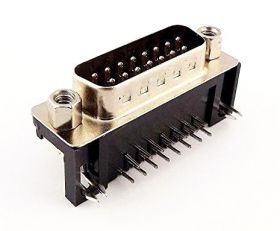 Wtyk DB15 męski kątowy do druku