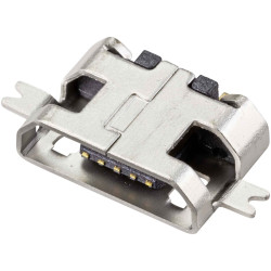 TruComponents 240971 Micro USB skt, horiz mount SMD Micro USB skt type B