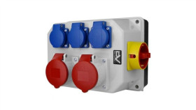 Rozdzielnica Budowlana Z Rozłącznikiem Izolacyjnym 32A Bau 2X16a 3X230v...