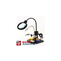 Zestaw Opt. Trzecia Ręka z LUPĄ na wysięgniku podst.i lampą