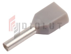 KR007508x2 GY Tulejka izolow. 2x 0,75mm2x8 100szt