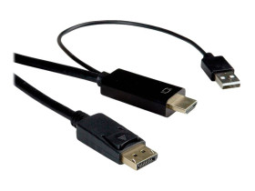 kabel HDMI, DisplayPort, USB