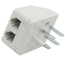 Wtyk telefoniczny x2 WTU-2 WT+2xGM-uniwersal. ABS