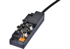 Rozdzielacz 26x99x30mm 4xM8 3-pinowy 10-30V DC wyświetlacz LED IP67 VK001025