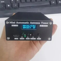 Nowy automatyczny tuner antenowy ATU100 100W 1,8-30MHz z baterią wewnątrz, zmontowany dla stacji radiowych krótkofalowych 5-100W