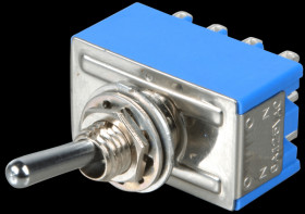 MS 500 P Toggle switch, 4-pin, 6 A - 125 V AC, on-on