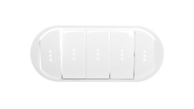 Celiane Klawisz Pięciokrotny Z Podświetleniem Biały 068020