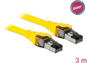 86583 Patch cable Cat.8.1 S/FTP, 3 m, yellow
