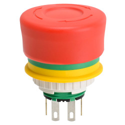 IDEC XA1E-LV3SG02Q4TR XA Emergency Stop Switch 16mm Illuminated 2NC R