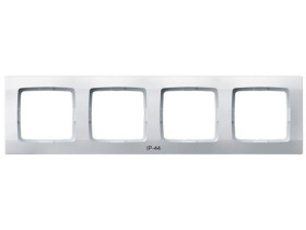 KARO Ramka 4 poczwórna do wyłączników IP44 biały RH-4S/00 OSPEL