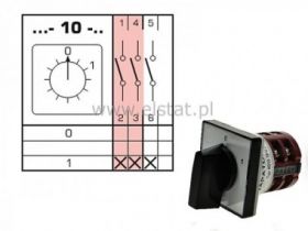 4G 25-10-U Łącznik ( 0 -1 3-bieg. ); ( 48x48mm)