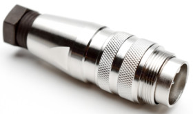 Plug, 4 pole, solder cup, screw locking, straight, C091 31H004 100 2