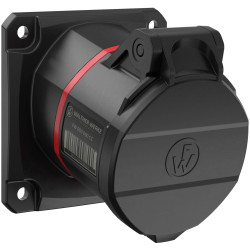 Walther Werke FW510506SK CEE NEO Socket 16A 5P 400V IP54 Angled Mounting