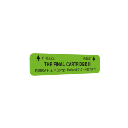 Label for "The Final Cartridge III" - RISKA (Replica)
