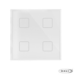 4-przyciskowy dotykowy panel DALI master MONO 24V/Bus TS4-D(W)