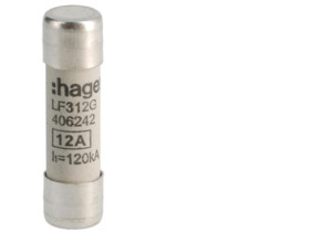 Wkładka bezpiecznikowa cylindryczna CH-10 10x38mm gG 12A 500VAC LF312G HAGER