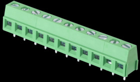 CTB0502/11 Solderable screw terminal - 11-pole, RM 5 mm, 90°