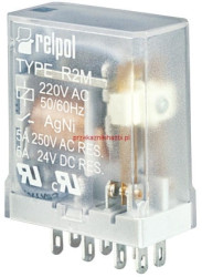 R2M-2012-23-5230 przekaźnik elektromagnetyczny DPDT, zas. 230Vac