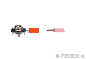 Zatrzask męski/terminal zaciskowy (10 mm) na przewód 22-16 AWG