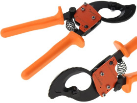 Nożyce do kabli i przewodów 240 mm2 / FI: 32mm / Nożyce zapadkowe do kabli 240 / Obcinaki zębatkowe do kabli / NZF-32A