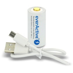 Akumulatorek 16340 / R-CR123 3V everActive 700mAh (1 szt.) z zabezpieczeniem