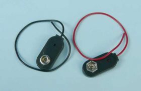 KLIPS BATERII 9V POŁÓWKA (OSOBNO -/+)