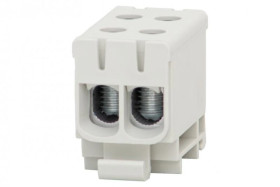 Złączka szynowa ZU 1-torowa (2x50/2x50mm2) Al/Cu - szara