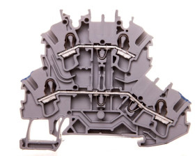 Złączka szynowa 2-piętrowa 2,5mm2 N/L szara 2002-2202 TOPJOBS /50szt./