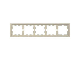 MERTEN D-Life Ramka 5 pięciokrotna piasek sahary MTN4050-6533 SCHNEIDER ELECTRIC