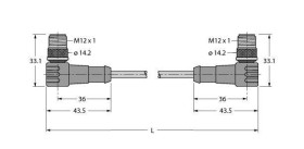 Turck 6931082 Złącze konfekcjonowane czujnika/aktuatora 1 szt.