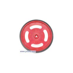 Pololu 227 - 2-5/8&quot; plastic Red wheel Futaba servo hub
