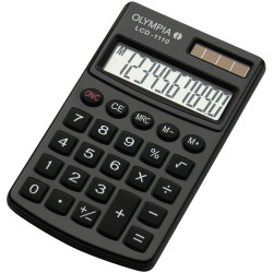 Olympia 941901001 Lcd 1110 Pocket Calculator Black Display Digits 10 Solar
