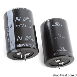 ELH477M450AT6AA 470uF 450V Electrolytic SNAP-IN ARCOTRONIC