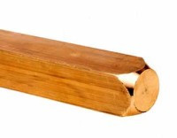 MM-PR6X6X500 Pręt mosiężny kwadratowy 6x6mm - długość 500mm