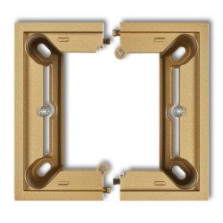 DECO Puszka natynkowa pojedyncza, składana DECO złoty 29DPU-1 PU-DE-06-01-29-00-00