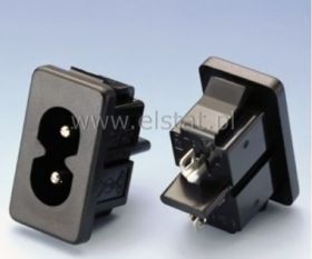 Gniazdo AC ósemka do obudowy zatrzask ( magnetofon
