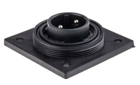 Złącze wielostykowe przemysłowe 2-pinowe Montaż na kołnierzu Wtyczka Bulgin