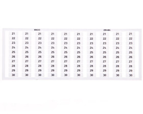 Ramka z oznacznikami 10x 21-30 209-604 /5szt./