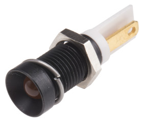 Lampka kontrolna do montażu panelowego 2V dc Pomarańczowy 8mm LED Końcówka lutownicza RS PRO