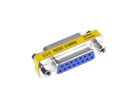 Łącznik DB15 2-rzędy gniazdo-gniazdo żeńskie