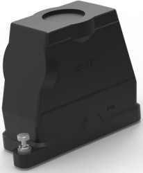 Housing, size HB16, die-cast aluminum, M40, angled/straight, screw locking, IP68, T1920160140-009