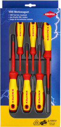 VDE screwdriver kit, PH0, PH1, PH2, PZ0, PZ1, PZ2, Phillips/Pozidriv, 00 20 12 V03
