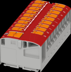 1019615 PTVFIX 6/18X2.5 distributor block, red