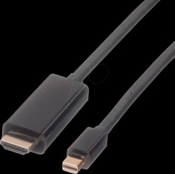 04.11.95 Mini DisplayPort 1.2 to HDMI A connector, 4K 60 Hz, 1.0 m